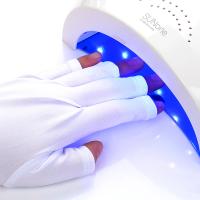 Guantes Antirradiación UV Profesionales Para Manicuras Protección Para Manos Arte De Uñas Guantes Fingerless Elásticos Para Uso Doméstico Y Externo - details 7