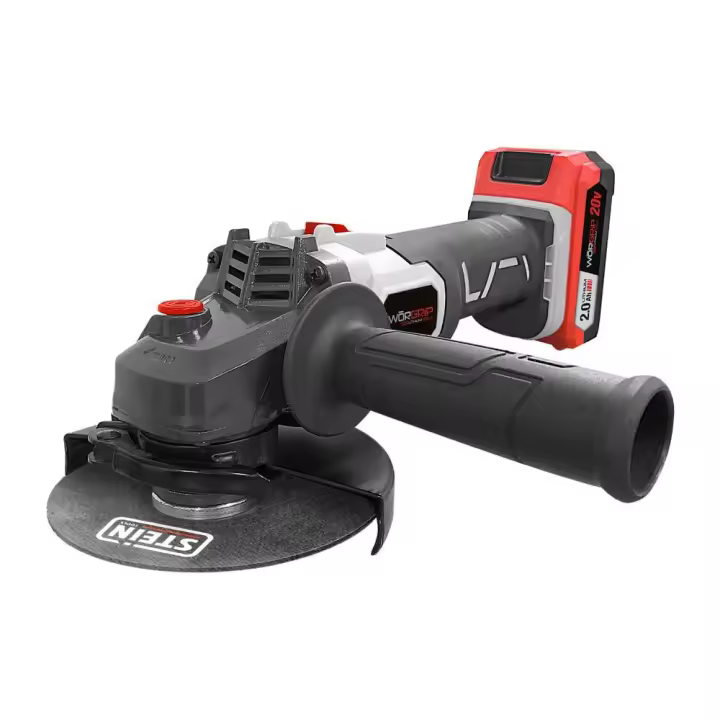 Amoladora 115mm Worgrip 20V + Batería 2.0Ah + Maletín Rígido PVC - 1