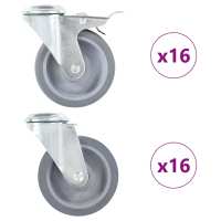 vidaXL Ruedas Giratorias con Agujero Pasador Diámetro de 100mm Materiales Cantidad 4 unidades,  8 unidades,  12 unidades y mas - details 3