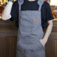 Bata De Trabajo Para Hombres De Algodón Impermeable Con Bolsillo Kangaroo Duradera Para Carpinteros Y Tiendas Bata Sin Mangas De Calidad Buena - details 0