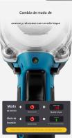 Llave de Impacto Inalámbrica Profesional - 500Nm de Torque, Batería Li-Ion1500AH - Ideal para Talleres Mecánicos y Reparación de Coches - details 3