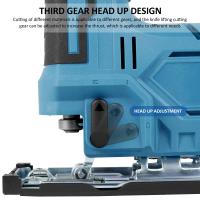 Sábanas Eléctricas Portátiles Sin Cuerda Multi-Función Para Carpintería Herramienta De Trabajo Con Corte Ajustable Para Madera 18V Sin Batería - details 7
