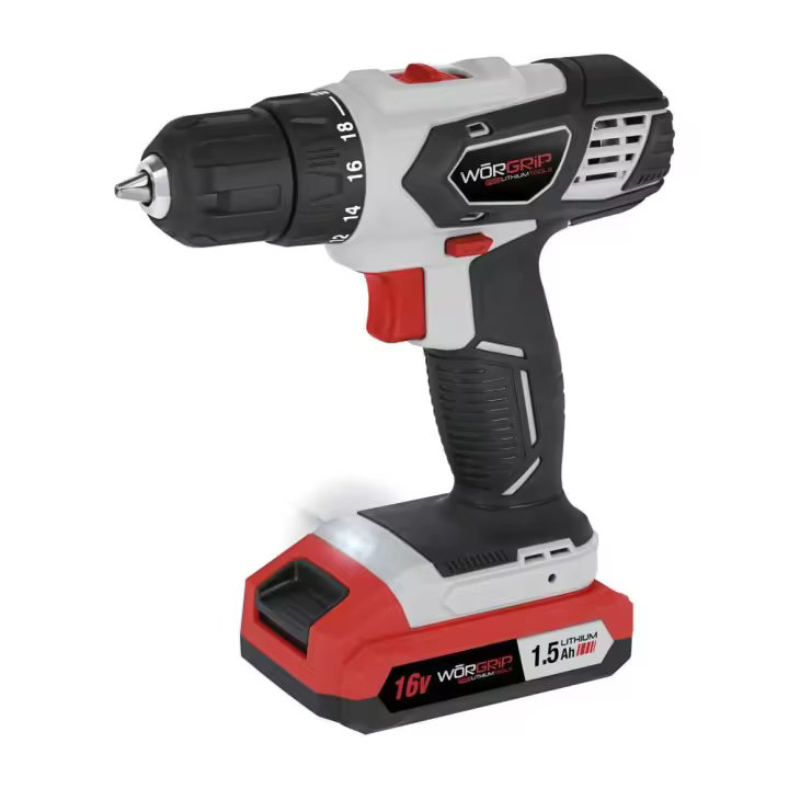 Taladro Atornillador WORGRIP 16V – Batería 1.5Ah - 1