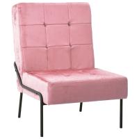 vidaXL Silla de relajación de terciopelo 65x79x87 cm en color Negro/Rosa/Marrón y más | cómodas modernas ergonómicas para comedor cocina salón hogar - details 1
