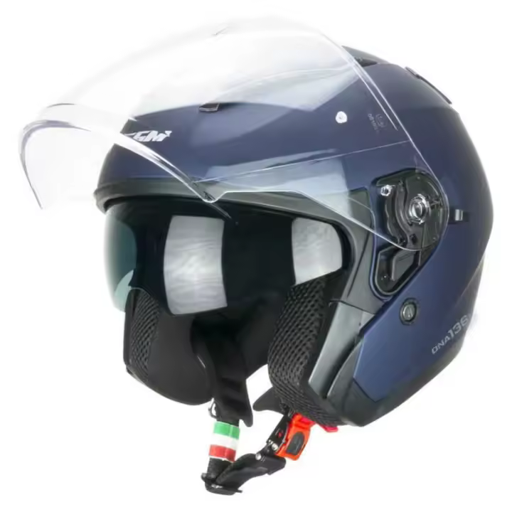 CASCO ABIERTO CGM 136A DNA MONO BLU SATINATO TALLAS S, M, L, XL - 1