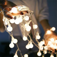 Luces De Navidad LED En Cadena Con Bola De Luz 10M Para Exterior Decoración De Bodas Jardín Guirnalda De Luces Fairy - details 3