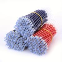 50pcs Recambios De Bolígrafo De Gel 0.5mm Azul Rojo Negro Clásico 13cm Suministros De Escuela Y Oficina Reemplazables Para Escritura - details 3