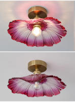 Lámpara Colgante De Vidrio Colorido LED Moderna Para Dormitorio Y Sala De Estar Iluminación Suspenso Candelabro Individual Para Barra De Hotel - details 21