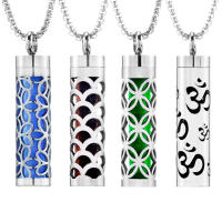 Collar Diffusor De Aromaterapia Colgante De Acero Inoxidable 316L Locket Aroma Perfume Aceites Esenciales Collar Diffusor De Moda Unisex - details 7