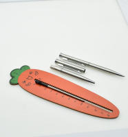 Mini Bolígrafo De Punta Fija Metálico 0.7mm Tinta Negra Recargable Retractil Para Firmar Oficina Escuela Suministros De Papelería - details 3