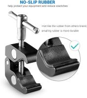 Adaptador De Doble Succión Para Monitor Luz LED Video 1/4" Montaje En Pieza Mágica Multifuncional Con Cabeza De Bola Clamp - details 4