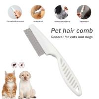 Peine De Acero Inoxidable Para Perros Y Gatos Cepillo De Aseo Para Mascotas Herramienta De Pelaje Y Pulgas Ideal Para Baño Y Limpieza - details 19