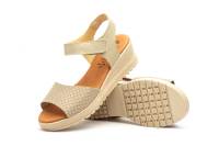 AE-649 Negro - Rojo - Beige - Cuero - Blanco - Platino Hecho en España Sandalias Mujer Piel Negro- Rojo - Beige - Cuero - Blanco - Platino Velcro Cuña Numeración: 35-41 Marca: Alto Estilo planta de gel y cierre velcro super comoda ideales para el verano - details 13