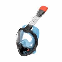 Máscara de snorkel antivaho de un solo tubo, completamente seca, con tres tesoros, gafas de natación de silicona de cara completa, máscara de buceo para adultos - details 23