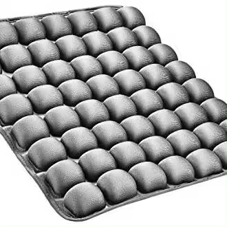 Cojín inflable ortopédico para asiento para reducir el dolor de coxis y hemorroides, cojín de respaldo y asiento ergonómicos, proporciona soporte lumbar para silla (gris) 45*45 - 1