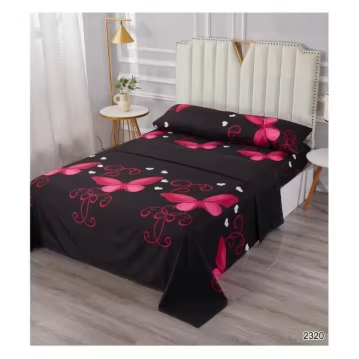 Juego de sabanas (4 piezas): sábana encimera + sábana ajustable + 2 fundas de almohadade 180cm.200cm - 1