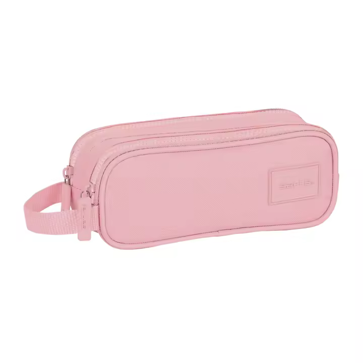PORTATODO DOBLE SAFTA BASIC "ROSA" - 1