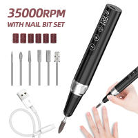 Máquina De Uñas Eléctrica Portátil 35000RPM Sin Cable Conjunto De Fresas Para Manicura Herramientas De Remoción De Esmalte De Gel - details 0