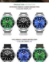 Reloj De Pulsera Mecánico Para Hombre Marca De Lujo FNGEEN 9001 Acero Inoxidable Tourbillon Esqueleto Automático Luminoso Fecha Diamante Resistente Al Choque Y Agua - details 4