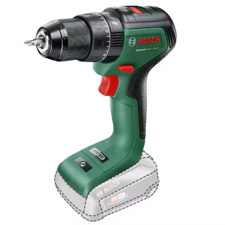 BOSCH TALADRADORA DE PERCUSIÓN CON BATERÍA UNIVERSAL IMPACT 18V-60 - SIN BATERÍA NI CARGADOR - 1
