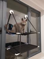 Cama De Gato Colgante Para Ventana Hamaca Solar Asiento Doble De Túnel Con Adhesivo En La Pared Sofá Para Gatos Juguete Adecuado Para Gatos Y Gatitos Tela Oxford Transpirable Capacidad De Peso 25 Kg - details 22