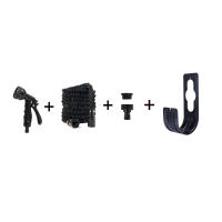 Pistola De Lavado De Coche a Alta Presión Jardín Riega Expansible Mágica Riegos Tubos De Agua Estante Jardinería Suministros 25FT-200FT Ajustable Anti-Abrasión Anti-Corrosión Flexible Rewindable Soporte Muro DIN TPE - details 7