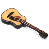 Mini Guitarra De Madera Con Soporte Decoración Musical Para Sala De Estar Dormitorio Estudio Modelo De Instrumento Musical Tamaño 15cm - details 5
