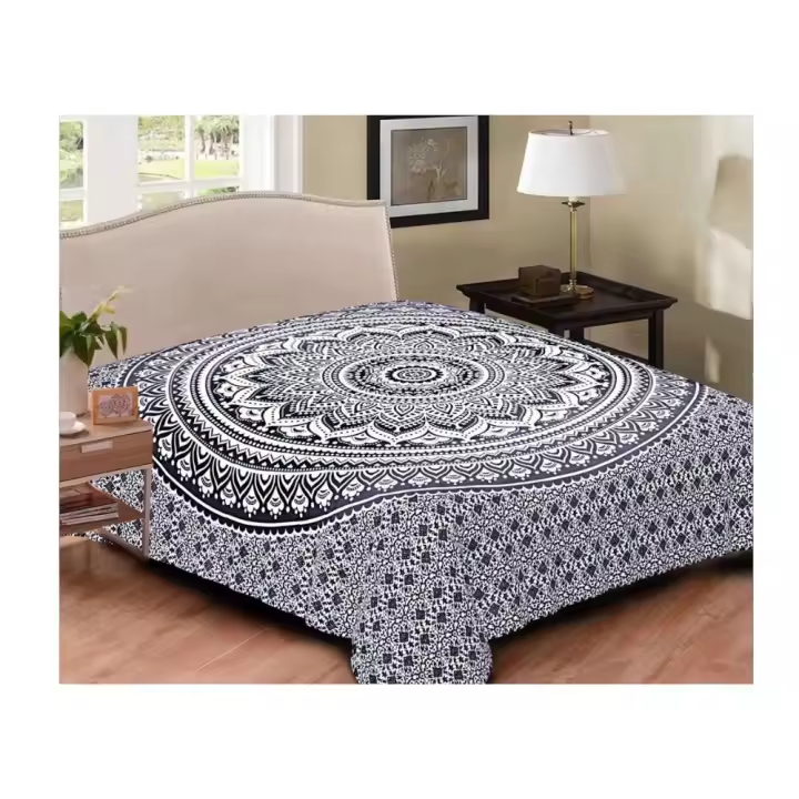 Pareo / Toalla / Manta / Tapiz de 220 x 240 cm estilo mandala étnico indio multiuso picnic, playa, decoración de hogar - 1