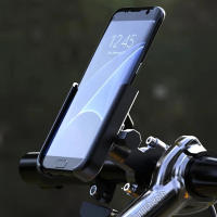 Soporte De Teléfono Móvil Para Motocicleta Y Bicicleta Espejo Retrovisor Manillar Compatible Con Xiaomi iPhone Navegación Bracket De Aluminio - details 0