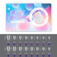 420pcs Uñas Postizas De Artesanía Press on En Mate Y Transparente Cubierta Completa Uñas Postizas Cuadradas Y De Alerza Cortas Para Extensión De Manicura - details 13
