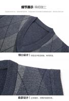Chaleco Sin Mangas Para Hombre Estilo Casual Grueso Para Otoño E Invierno Suéter Caliente Negocios Inteligentes Tejido De Lana - details 14