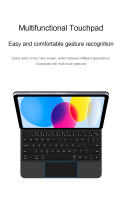 Folio Teclado Mágico Para iPad 10 Generación 2022 Cubierta Inteligente Con Teclado AZERT Idiomas Espa\u00f1ol Portugu\u00e9s Hebreo Alem\u00e1n En Color Negro Y Blanco - details 17