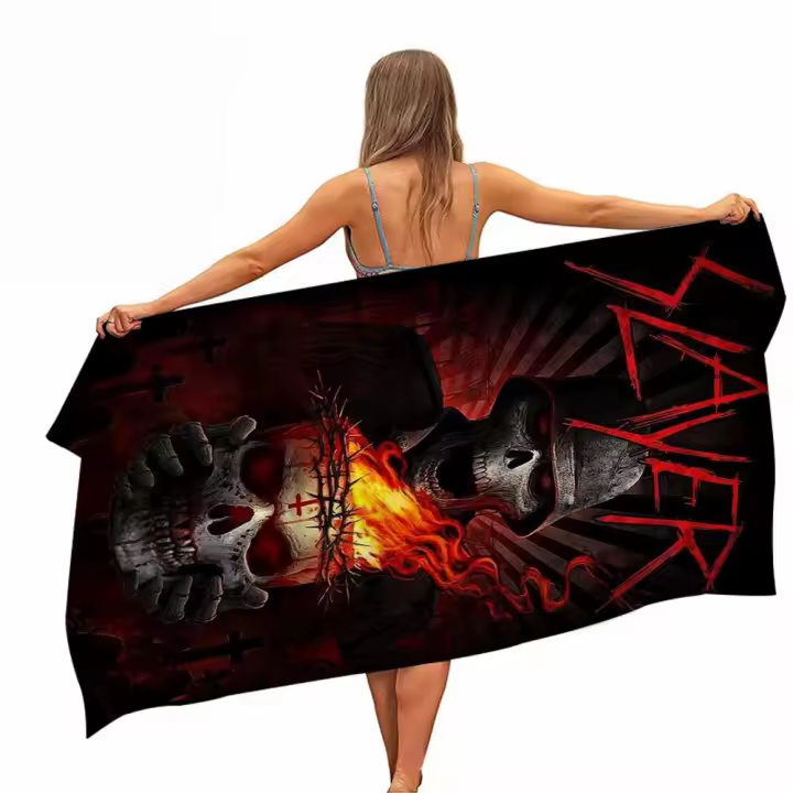 Toalla De Microfibra Slayer Heavy-Metal Band Absorbente Y Secado Rápido Para Playa Yoga Natación Senderismo Toalla De Baño - 1