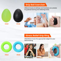 Kit De Entrenamiento De Fuerza Con 9 Estercicios Incluye Estirador De Dedos Fortalecedor De Agarre Y Bola De Agarre Para Construcción Muscular Unisex - details 5