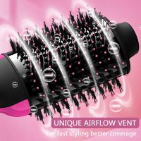 Cepillo secador de pelo de doble voltaje con estilizador antifrizz de iones negativos - voluminizador de aire caliente para 220V-240V Europa y uso en viajes  Ahora con motor mejorado, menos frizz, más brillo y menos daño por calor para lograr u - details 9