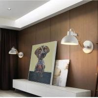 Lámpara De Pared Robótica Estilo Nórdico Con Brazo Ajustable Material Hierro Y Madera Soporte De Madera Para Luz De Escritorio LED E27 Decoración De Hotel - details 2