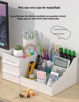 Caja De Maquillaje Con Cajones De Almacenamiento Para Escritorio De Vestíbulo Organizador De Cosméticos Y Labiales Para Dormitorio - details 3