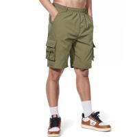 Shorts De Verano Para Hombre Con Bolsillos Pantalones De Bicicleta Con Cintura Elástica Multi-bolsillos Secado Rápido Sport Pantalón De Trabajo Casual - details 5