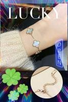 Pulsera de hoja de la suerte, pulsera de Maple de Titanium para Mujer, estilo de Diseño simple, joyería de la suerte exquisita - details 3