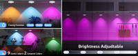 WILLED 6 PCS Luz Nocturna Recargable RGB Con Control Remoto Y Función De Programación LED Para Armario De Cocina Estante - details 7