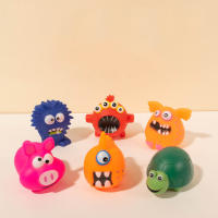 Juguete De Goma Creativo Para Perros Y Pigs Resistente Al Ruido Con Voz Pequeño Monster One-Eyed Durable Para Masticar - details 0
