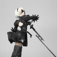 Figura De Acción Anime Nier:Automata Yorha No. II Model B Gk 18cm Estatua Coleccionable De 2b Decoración De Escritorio Regalo Para Adultos - details 3