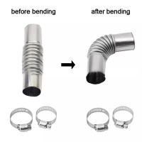 Conector De Tubo De Elbow De Acero Inoxidable 24mm Para Calentador De Aire Y Barco Partes De Calentador De Coche Con Clip - details 3