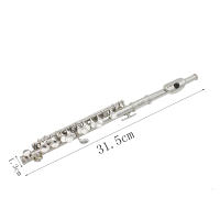 SLADE Flauta Piccolo Silvery C Key Tamaño Medio Cupronickel Instrumento De Viento Con 16 Agujeros Para Música - details 4