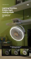 Ventilador De Mano Con Luz De Noche Para Dormitorio Estudiante Y Escritorio De Oficina Clip-on USB Recargable Pequeño Ventilador De Techo - details 13