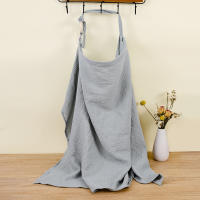 Mantel De Amamantamiento Ajustable De Algodón 100% Para Madres Salidas Con Bebé Muslin Cubierta Para Lactancia Y Privacy Apron Para Carrito De Compras - details 2