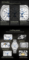 Reloj De Pulsera De Lujo Para Hombre GUANQIN 2025 Acero Inoxidable Impermeable Con Fase Lunar Y Calendario Marcas Arábigas Cristal De Zafiro - details 7