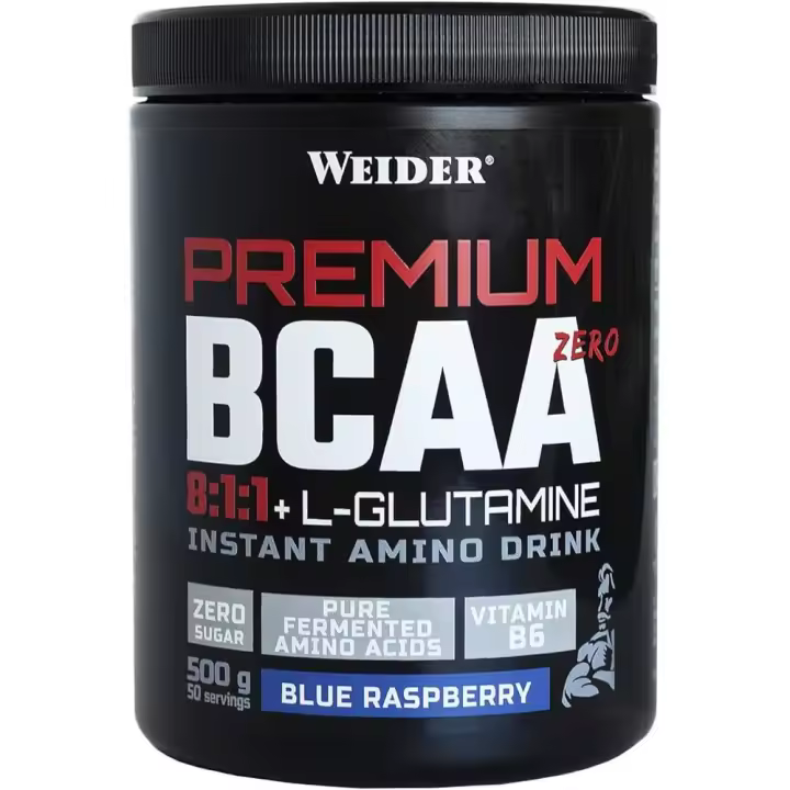 Weider - Premium Bcaa 8:1:1 + L-Glutamine - Instant Amino Drink - 500 grs- Blue Raspberry - 1