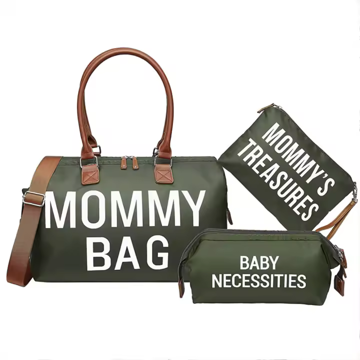 printe Mom‘s Bag, Hospital Bag for Labor and Delivery, Large Mom's Diaper Bag for Mom Travel, Waterproof Baby Bag with 2 Organizer Pouches - 1