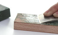 WUTA Afilador De Cuchillos De Cuero 1 Pieza Con Tablero De Pulido De Madera Negra Y Compuesto De Pulido Fino Herramienta De Afilado Para Navajas Y Navajas - details 8